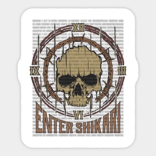 Enter Shikari Vintage Skull Sticker